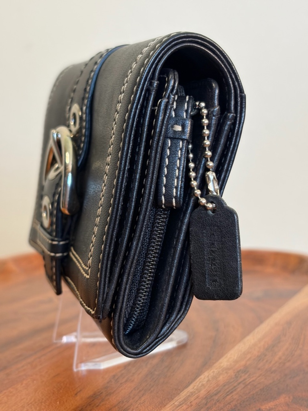 Coach Soho Buckle Bifold Wallet Black NWOT - Picture 6 of 17